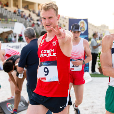 Marek Grycz v závodu mužů na MS v moderním pětiboji - kvalifikace mužů, 11. června 2021 v egyptské Káhiře.